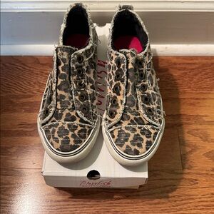 Blowfish Animal Print Canvas Sneakers
